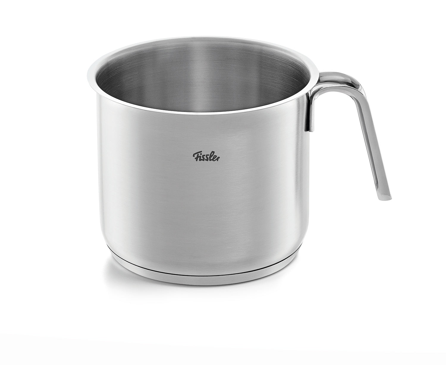 Fissler Sveto Milk Pot 14cm, 1.5L - Premium Stainless Steel, Ergonomic Handle, Logo Front; Modern, Precise Induction Milk Pot.