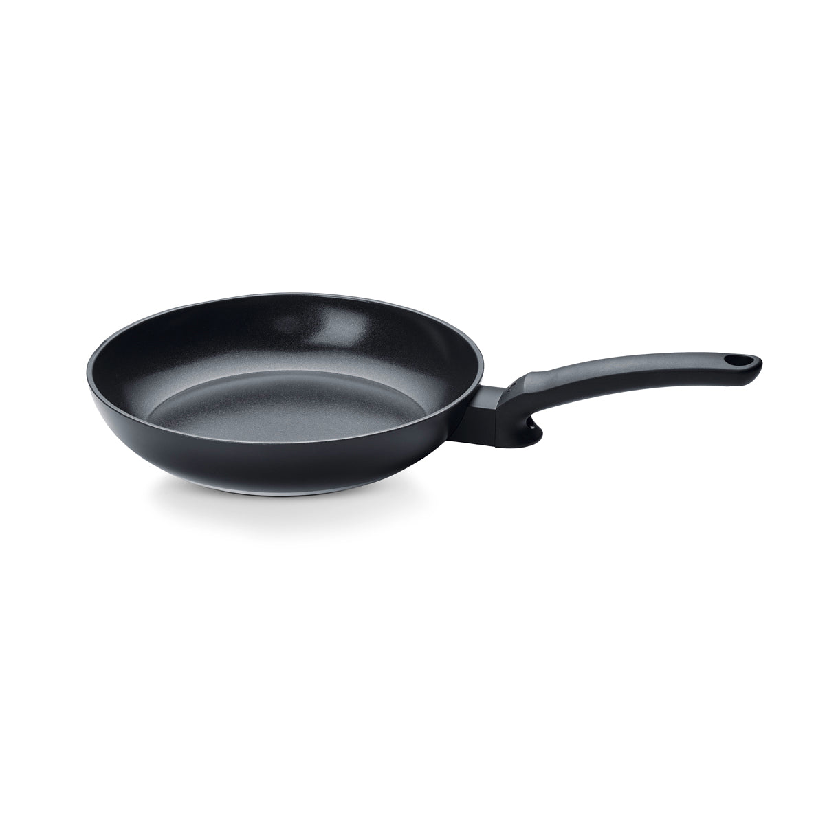 Fissler Ceratal® Evo Classic Frying Pan: elegant black ceramic frying pan with ergonomic handle, embodying German precision and quality.
