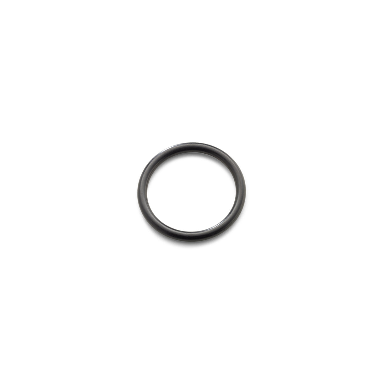 A Fissler Vitavit® Royal O-ring for base - a precisely crafted, black, round seal - is centered on a white background.