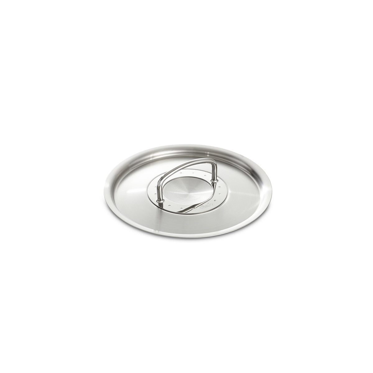 Fissler Original-Profi Collection® 20cm Edelstahldeckel mit zentralem Griff, modern und langlebig, abgebildet auf weißem Hintergrund.