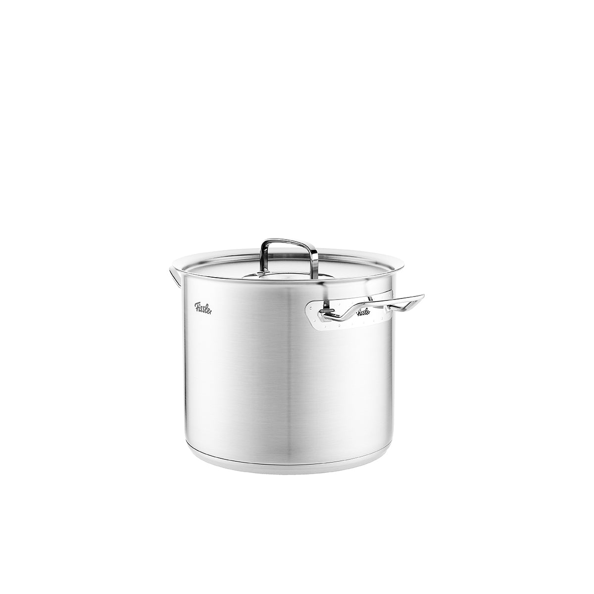 Fissler Original-Profi Collection® hoher Kochtopf mit Deckel und zwei Griffen, Cookstar-Boden, Edelstahl. Hergestellt in Deutschland.