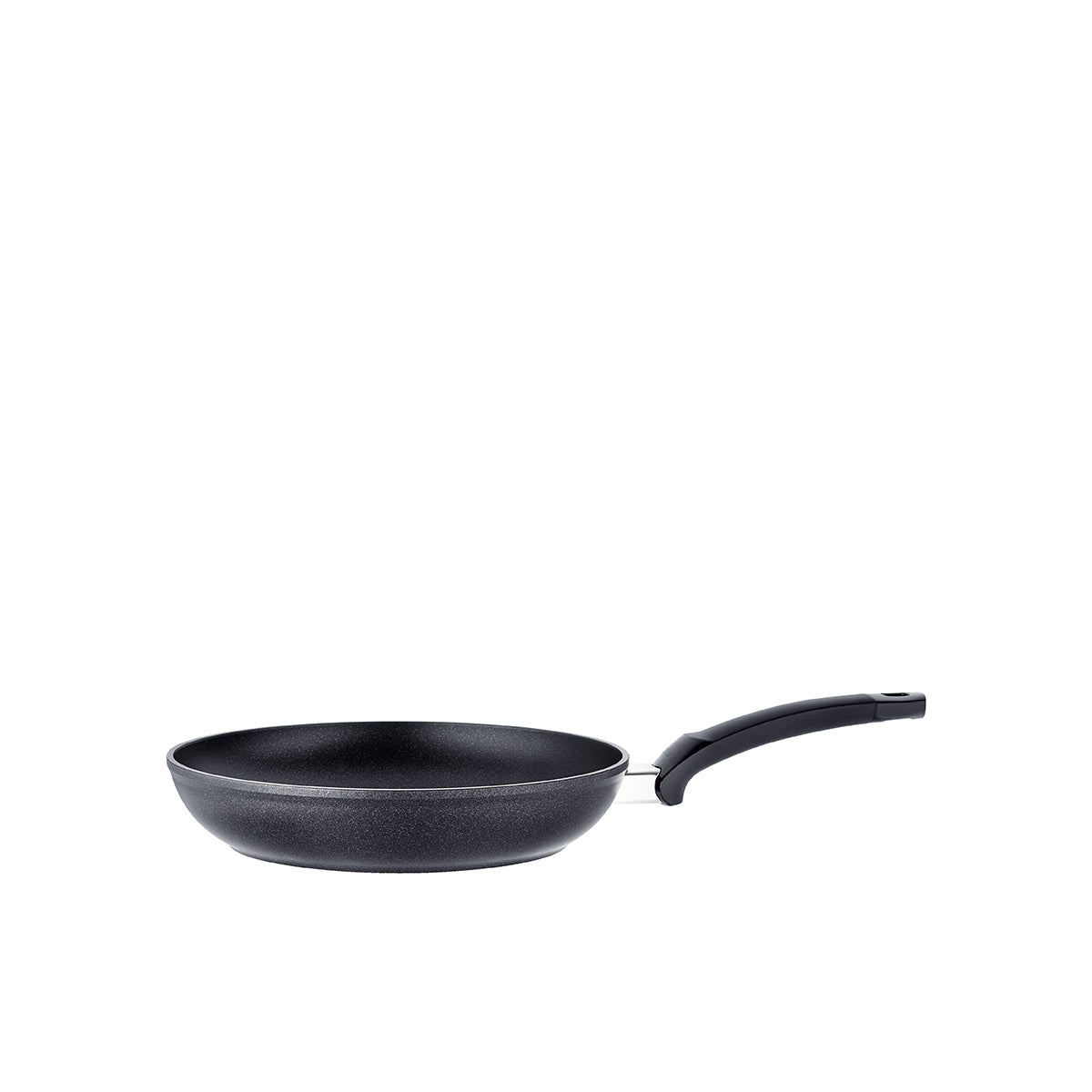 Fissler Levital®+ Classic frying pan, recycled aluminum, matte black finish, ergonomic handle - precision made in Germany.