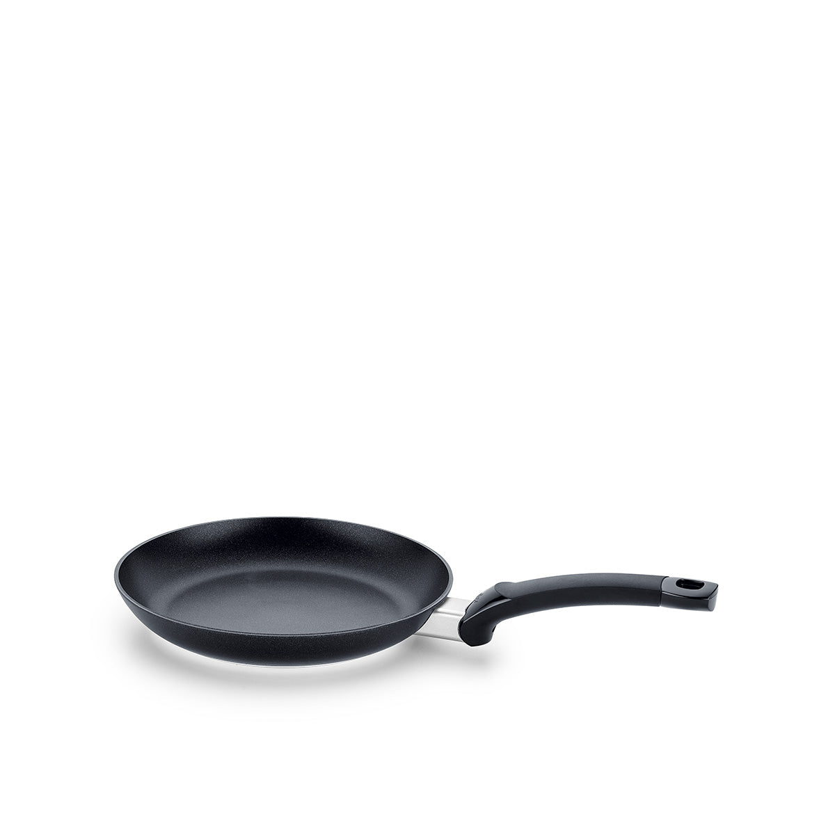The Fissler Levital®+ black frying pan with a long, curved handle is a prime example of German precision and durable non-stick innovation.