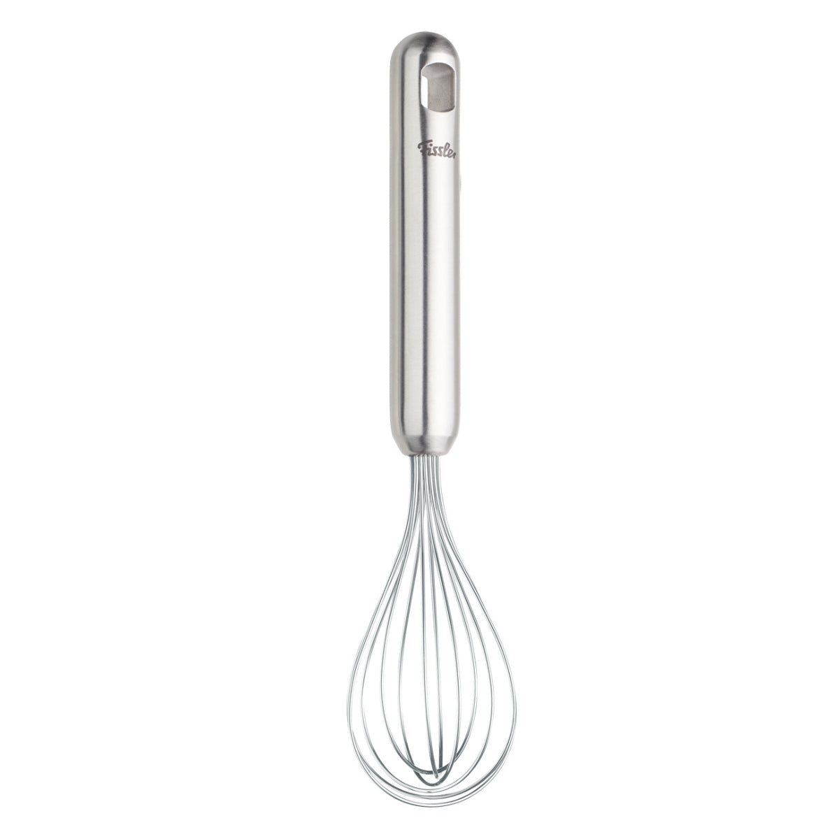 Fissler Essential® Becherbesen-Präzisionsschneebesen aus Edelstahl, modernes deutsches Design, abgebildet auf weißem Hintergrund.
