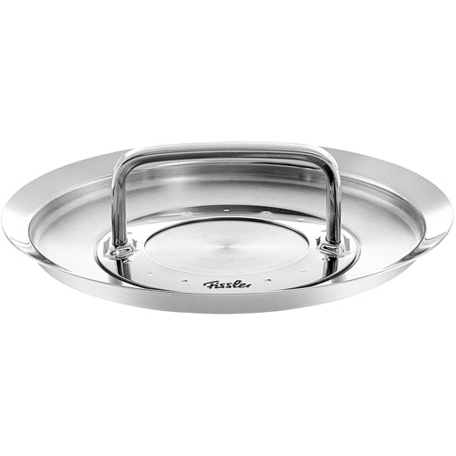Fissler Original-Profi Collection® 16 cm Edelstahldeckel - modern, langlebig, mit ergonomischem Griff und eingraviertem Fissler-Logo.