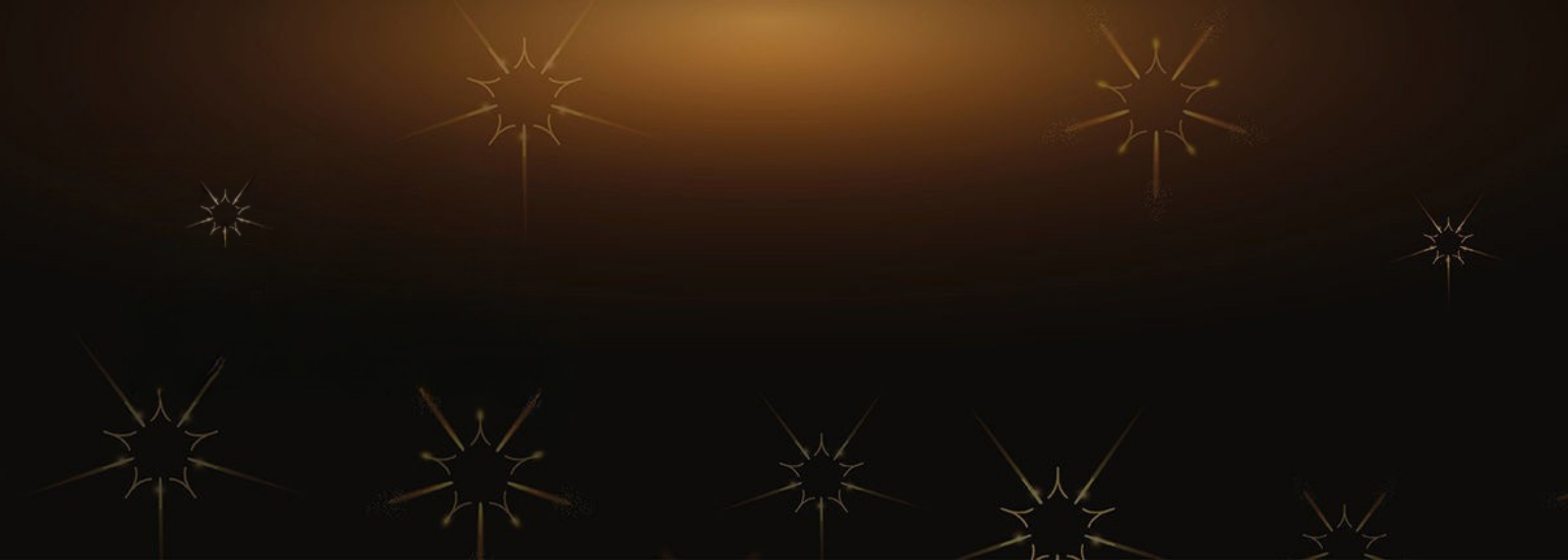 Ein dunkler Hintergrund mit einem raffinierten goldenen Schimmer, der die Präzision von Fissler widerspiegelt - die dezenten Sterne erinnern an unser zeitloses Kochgeschirr.