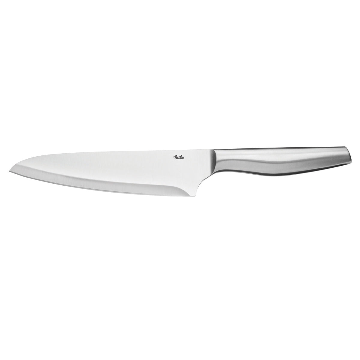 Das Fissler Essential® Kochmesser - präzisionsgeschmiedetes Kochmesser aus rostfreiem Stahl, moderner ergonomischer Griff, zeitloses deutsches Design.