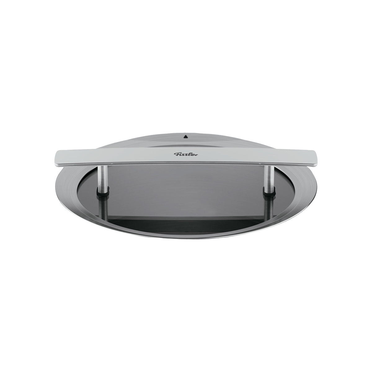 Fissler Phi Collection® 20 cm Glasdeckel mit flachem Griff und Edelstahlrand – langlebig und transparent, damit Sie den Garvorgang leicht im Blick behalten können. Hergestellt in Deutschland.
