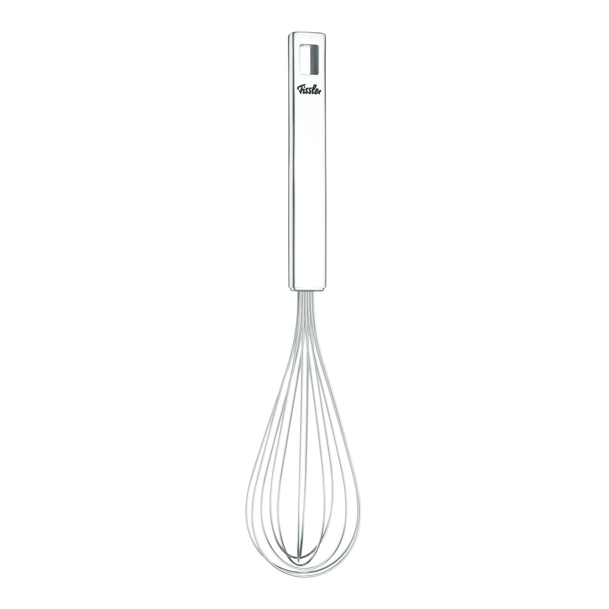 Fissler Original-Profi Collection® Schneebesen aus rostfreiem Stahl 18/10, ikonisches deutsches Design, gefertigt für Präzision und Langlebigkeit auf weißem Grund.
