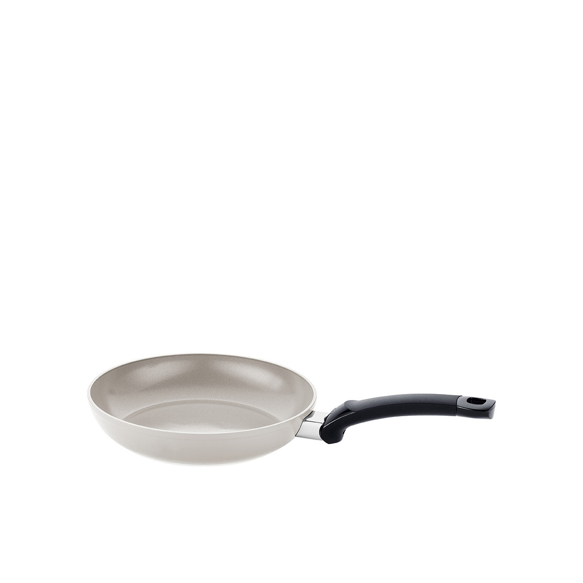 Fissler Ceratal® Classic Frying Pan, silver, PTFE-free, Ceramic Coating, black handle - German quality product.