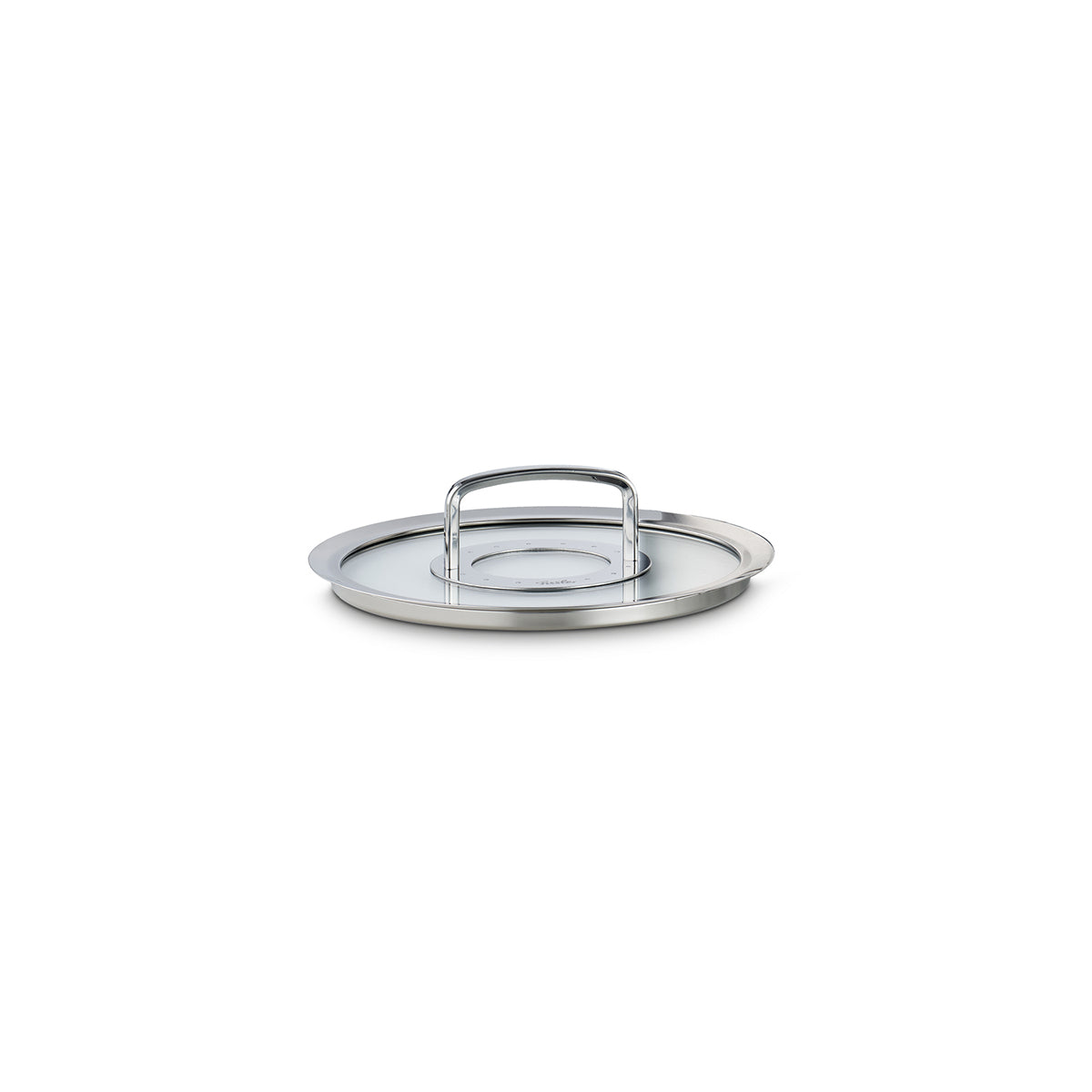 Der Fissler Original-Profi Collection® 20 cm Glasdeckel mit abgerundetem Metallgriff, präzise konstruiert und gefertigt in Deutschland.