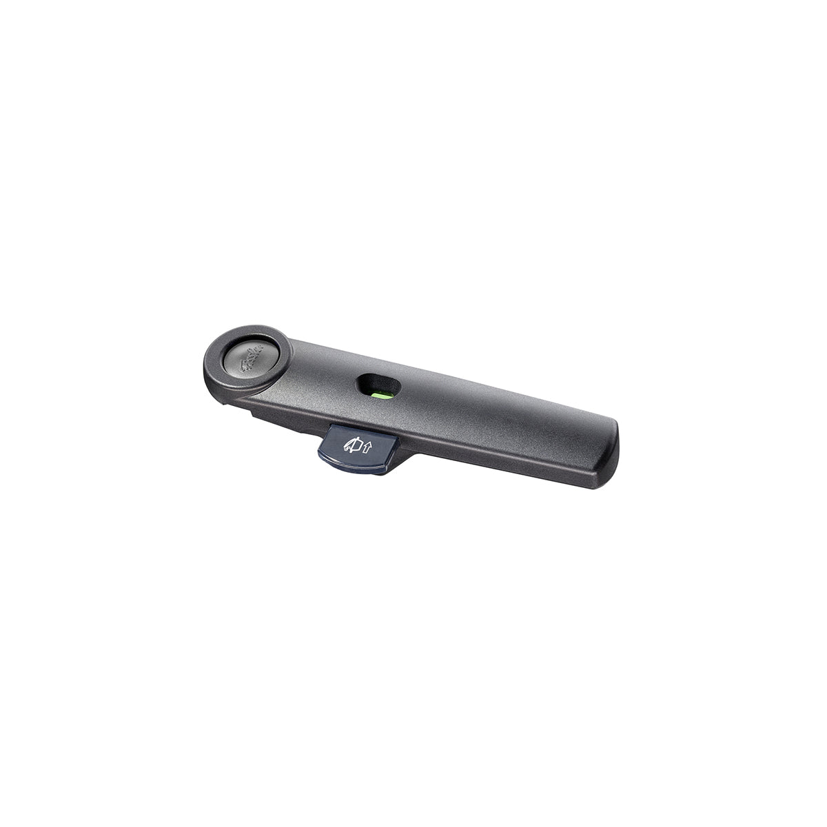 Ein schwarzes digitales Refraktometer mit Display und blauer Taste auf weißem Hintergrund, das an das präzise Design des Fissler-Kochgeschirrs erinnert.