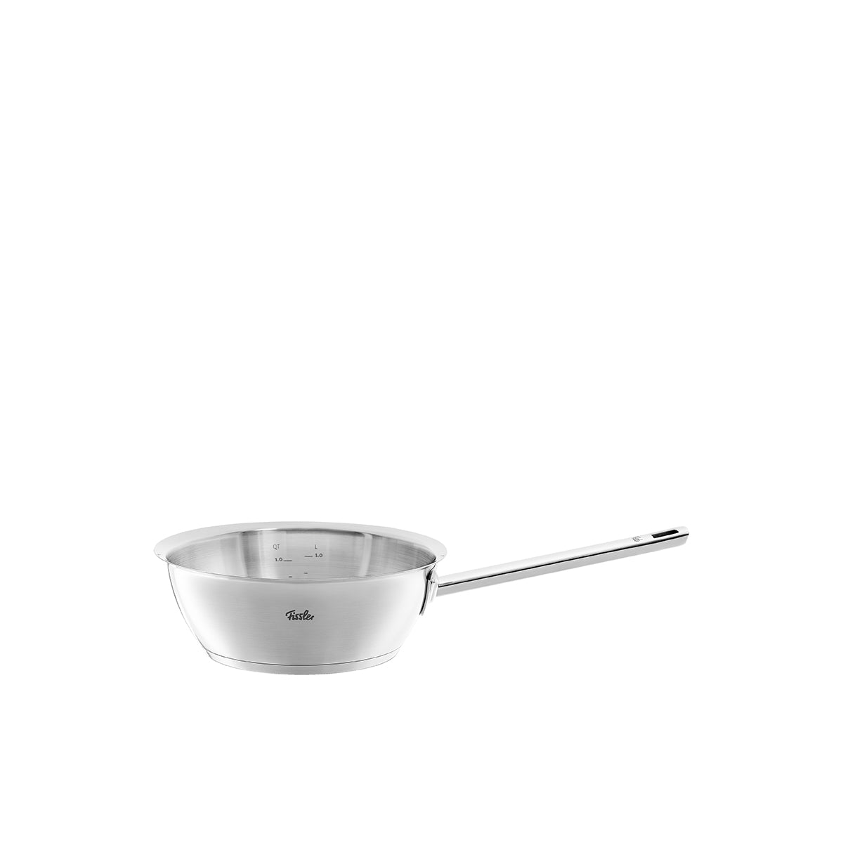 Fissler Original-Profi Collection® 20cm Sauté Pan, Stainless Steel, Long Handle, Cookstar Base. High-Quality German Design in White.