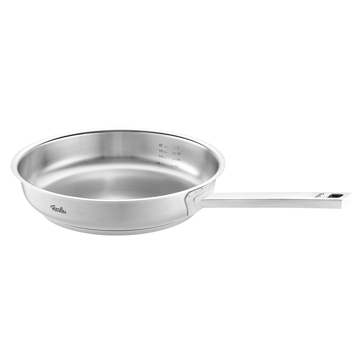 Fissler Original-Profi Collection® Stielpfanne ohne Novogrill®, gebürsteter Edelstahl, langer Stiel, made in Germany.