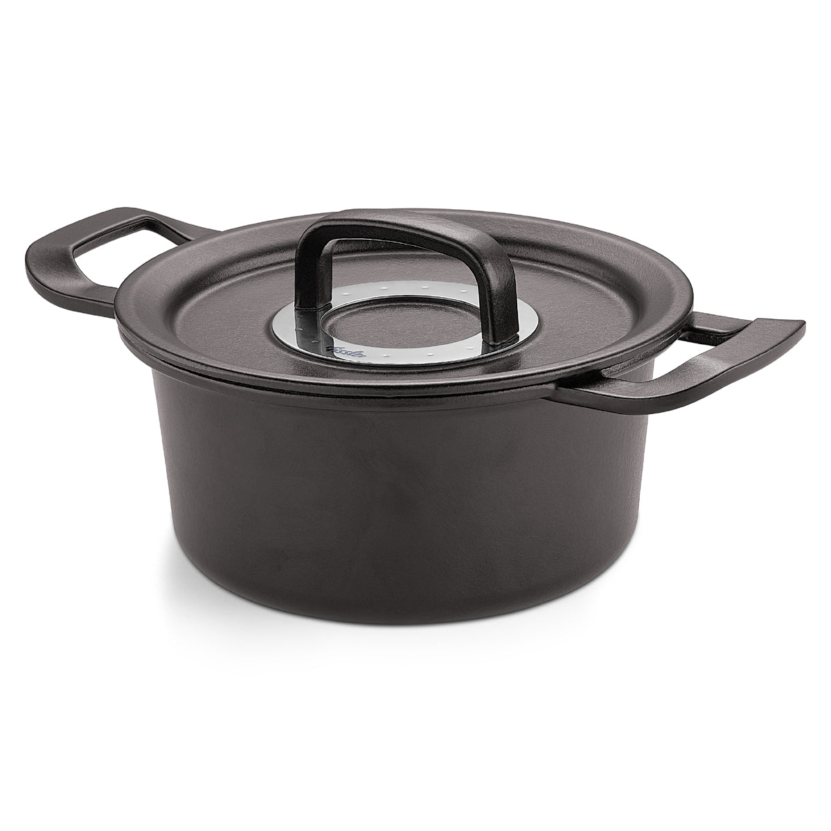 Fissler Original-Profi Collection® Cast Iron Pot with Lid, Double Handle; modern German design, precisely crafted and durable.