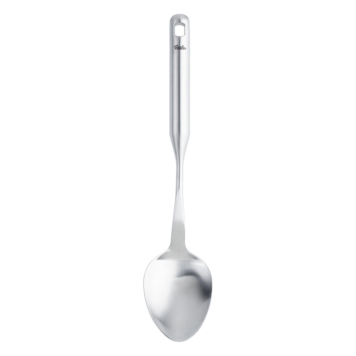 Fissler Essential® Serving Spoon - precision-crafted stainless steel, sleek and durable, on a plain white background.