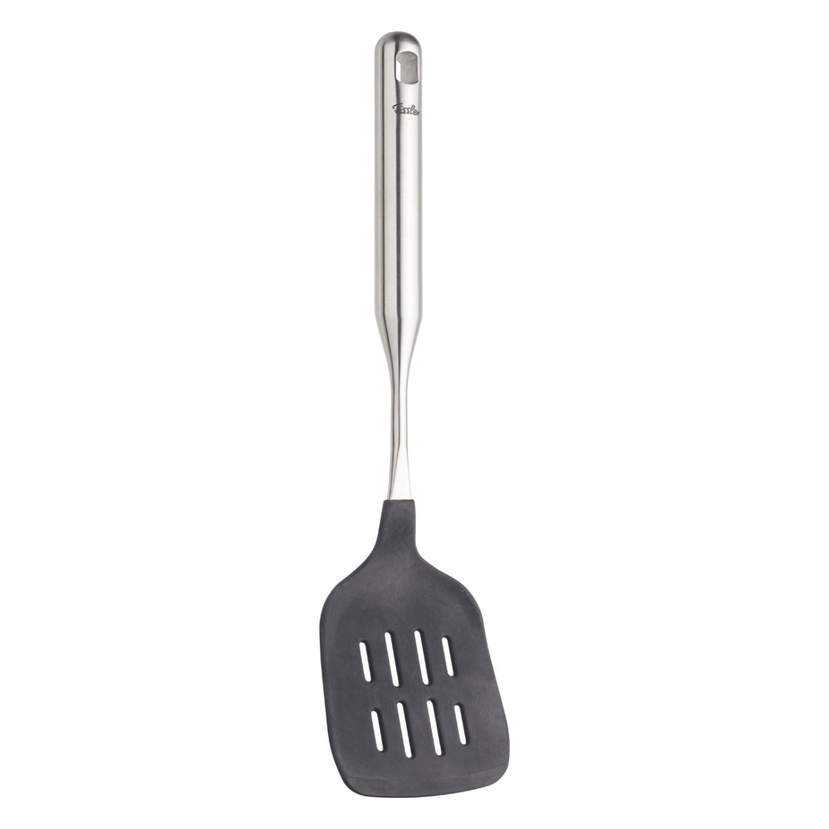 Fissler Essential® Bratwender mit Silikon: Schlanker, moderner Bratwender aus Edelstahl mit Silikonschlitzen. Präzision "Made in Germany".