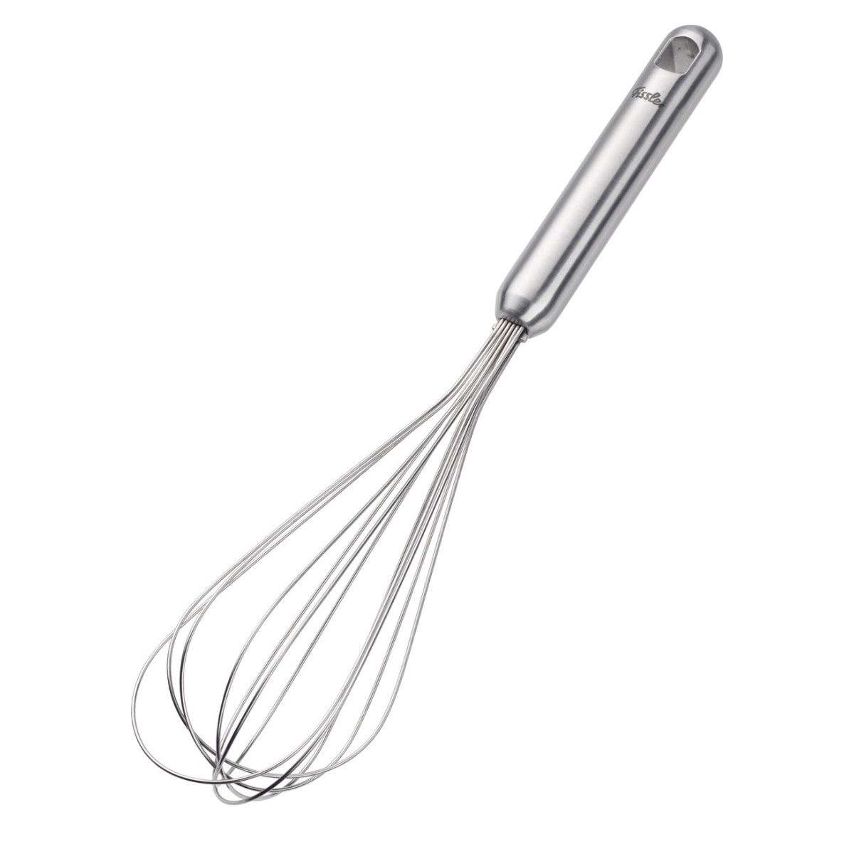Fissler Essential® 25 cm Whisk - Precision whisk made of German stainless steel, long handle, modern design on a white background.