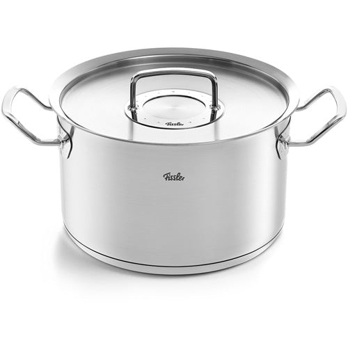 Fissler Original-Profi Collection® 24 cm Edelstahldeckel mit zwei seitlichen Griffen und lasergraviertem Fissler-Logo - Made in Germany.