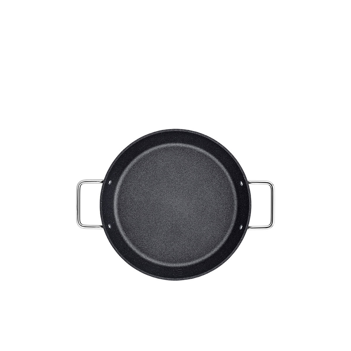Experience Fissler quality: Adamant® serving pan, black, two silver handles - durable German non-stick coating for timeless cooking.